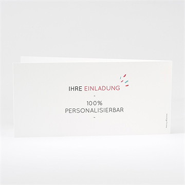 Hochzeitseinladung Blanco - 21X10cm (N43115) - Vue 3