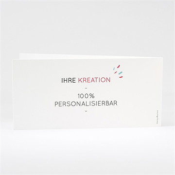 Geburtskarte Blanco - 21X10cm (N43116) - vue 3