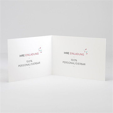 Hochzeitseinladung Blanco 15X10,5Cm (N51110) - Vue 2