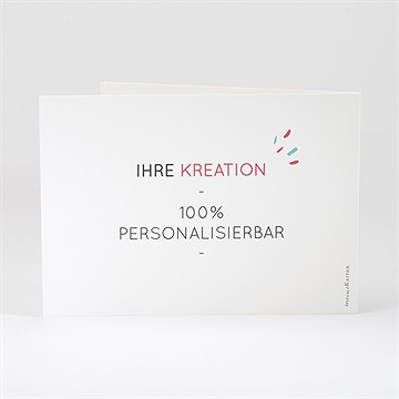 Geburtskarte Blanco - 15X10,5Cm (N51111) - vue 3