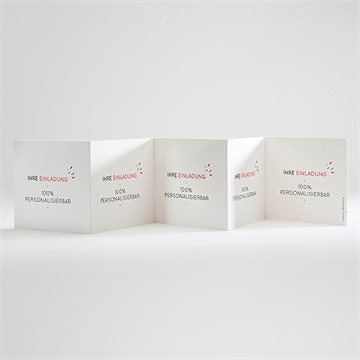 Hochzeitseinladung Blanco - 7,5X7,5Cm (N80012) - Vue 2