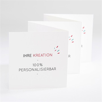 Geburtskarte Blanco - 7,5X7,5Cm (N80013)