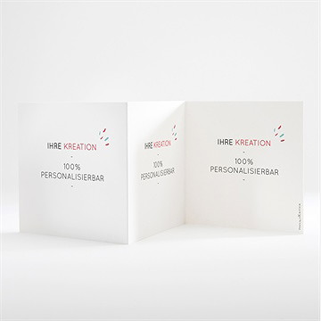 Geburtskarte Blanco - 10X10cm (N81003) - Vue 2