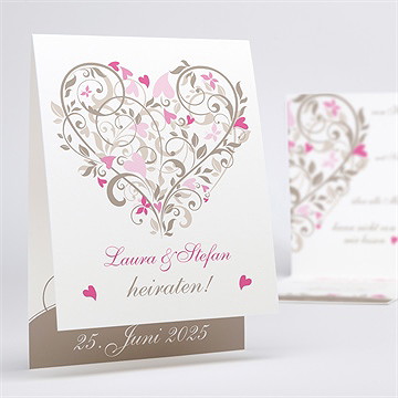 Hochzeitseinladung Herzschlag