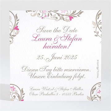 Save The Date Karte Herzschlag