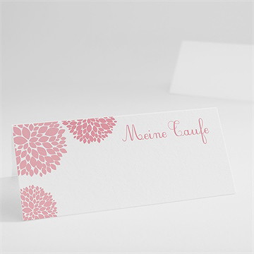 Tischkarte Taufe Vogelflug Mädchen