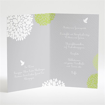 Menükarte Taufe fliegende tauben - Vue 2