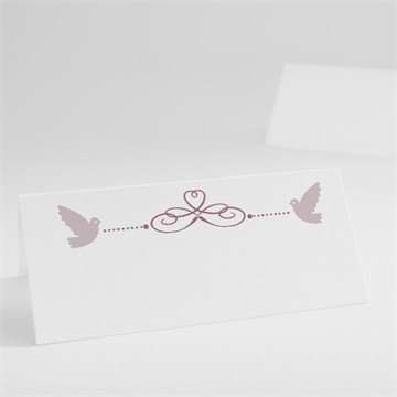 Tischkarte Taufe rosa patchwork