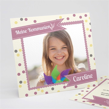 Einladung Kommunion Konfetti zur kommunion