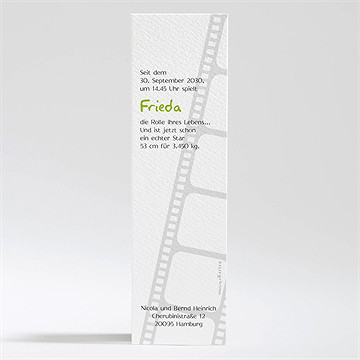 Geburtskarte Film Ab! - Vue 2