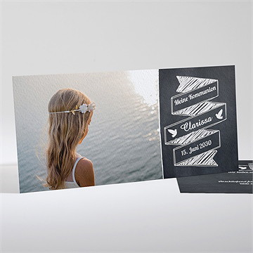 Einladung Kommunion kreidekarte