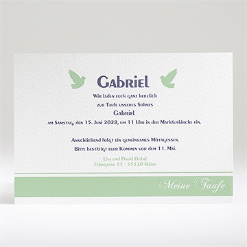 Einladung Taufe 5 Bilder - Vue 2