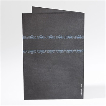 Menükarte Kommunion blaue taube - Vue 3