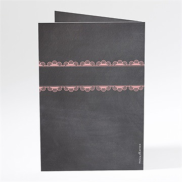 Menükarte Kommunion rosa taube - Vue 3