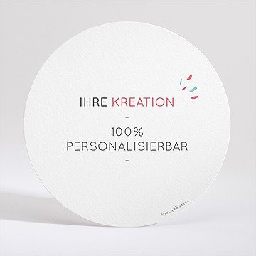 Hochzeitseinladung Blanco - Rund*13,5Cm (N32153) - Vue 2