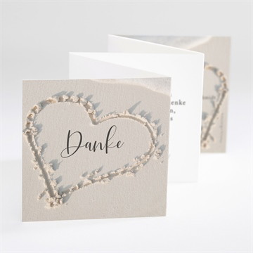 Dankeskarte Hochzeit Strandliebe