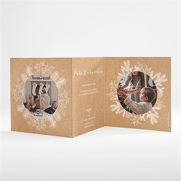 Weihnachtskarte Weihnachten In Kraftpapier - vue 2