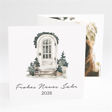 Weihnachtskarte winterreise