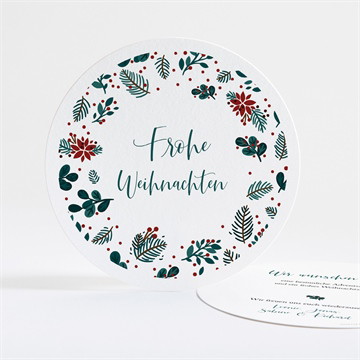 Weihnachtskarte sträuchertanz