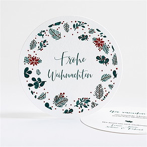 Weihnachtskarte sträuchertanz