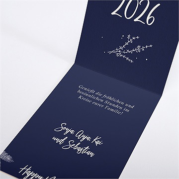 Weihnachtskarte Winterliche Eleganz - vue 2