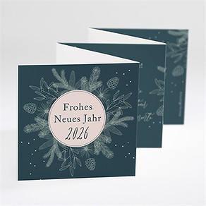 Weihnachtskarte tannenzapfen