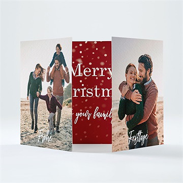 Weihnachtskarte es schneit!