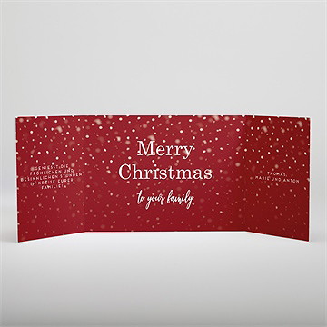 Weihnachtskarte es schneit! - vue 2