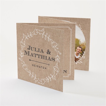 Hochzeitseinladung zurück zur natur