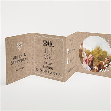 Hochzeitseinladung zurück zur natur - Sicht 2