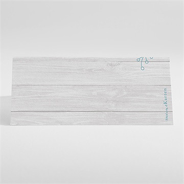 Tischkarte Taufe blaue schleife - Vue 2