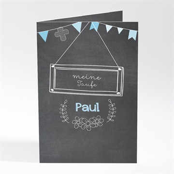 Menükarte Taufe Kreidetafel boy