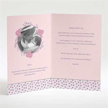 Menükarte Taufe Girly - Vue 2