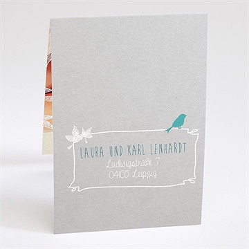 Einladung Taufe vogelgezwitscher - Sicht 3