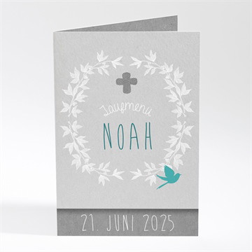 Menükarte Taufe Vogelgezwitscher