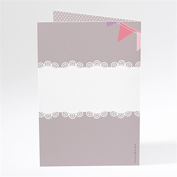 Menükarte Taufe Vogelgesang Mädchen - Vue 3