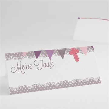Tischkarte Taufe vogelgesang mädchen- schachtel