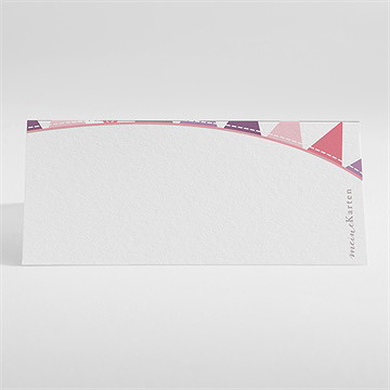 Tischkarte Taufe Vogelgesang Mädchen - Vue 2