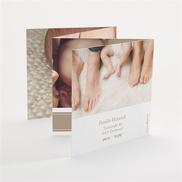 Geburtskarte Klassisches Beige - Vue 3
