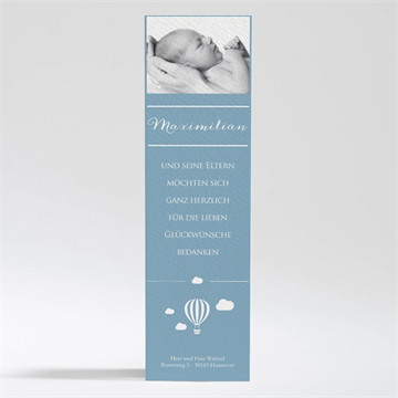 Dankeskarte Geburt Piktogramm