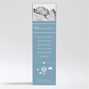 Dankeskarte Geburt Piktogramm