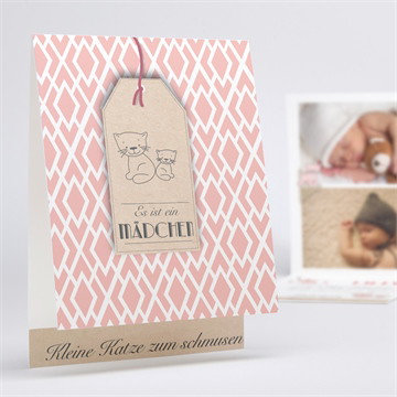 Geburtskarte Kätzchenkarte