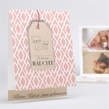 Geburtskarte Kätzchenkarte