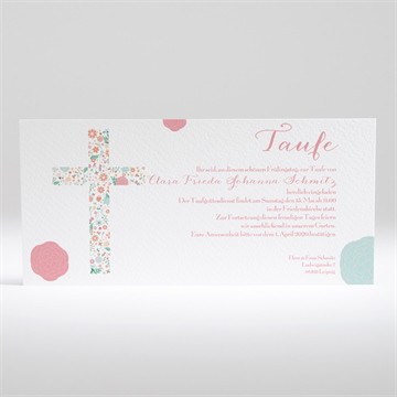 Einladung Taufe liberty kreuz