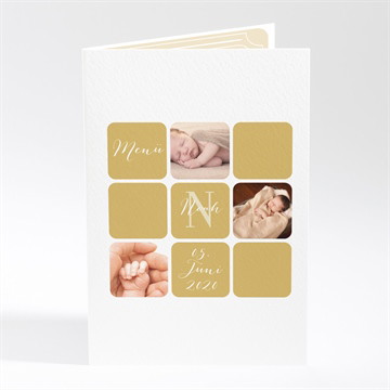 Menükarte Taufe patchwork zur taufe