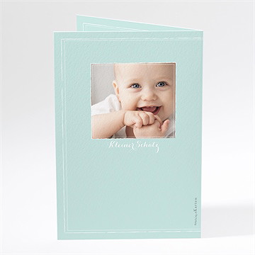 Menükarte Taufe Grüne Kalligrafie - Vue 3