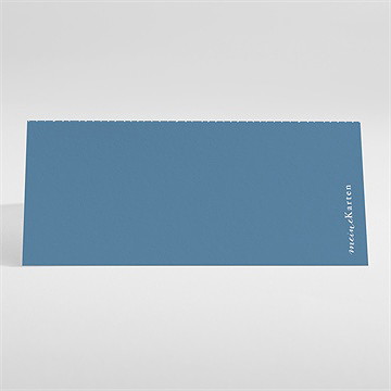 Tischkarte Taufe blaues muster - Vue 2