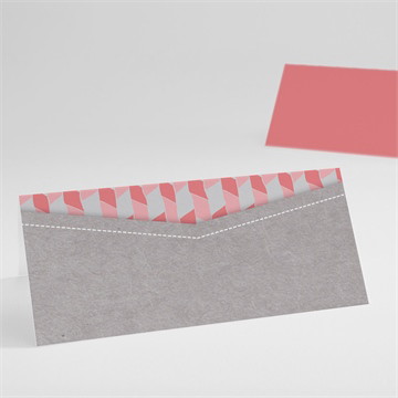 Tischkarte Taufe Rosa mosaik