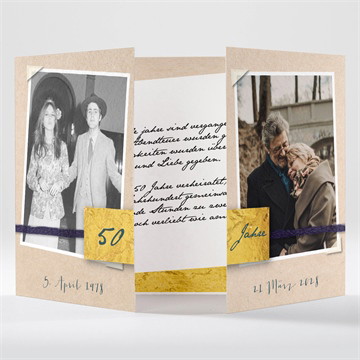 Einladung Hochzeitsjubiläum Goldene feier