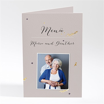 Menükarten Hochzeitsjubiläum Damals Wie Heute